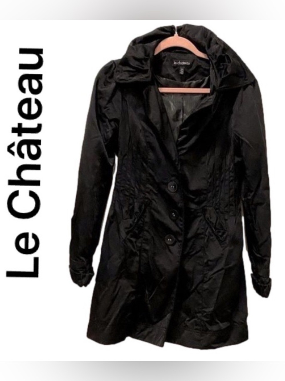 🌷LE Chateau🌷 Long Black Dress Jacket